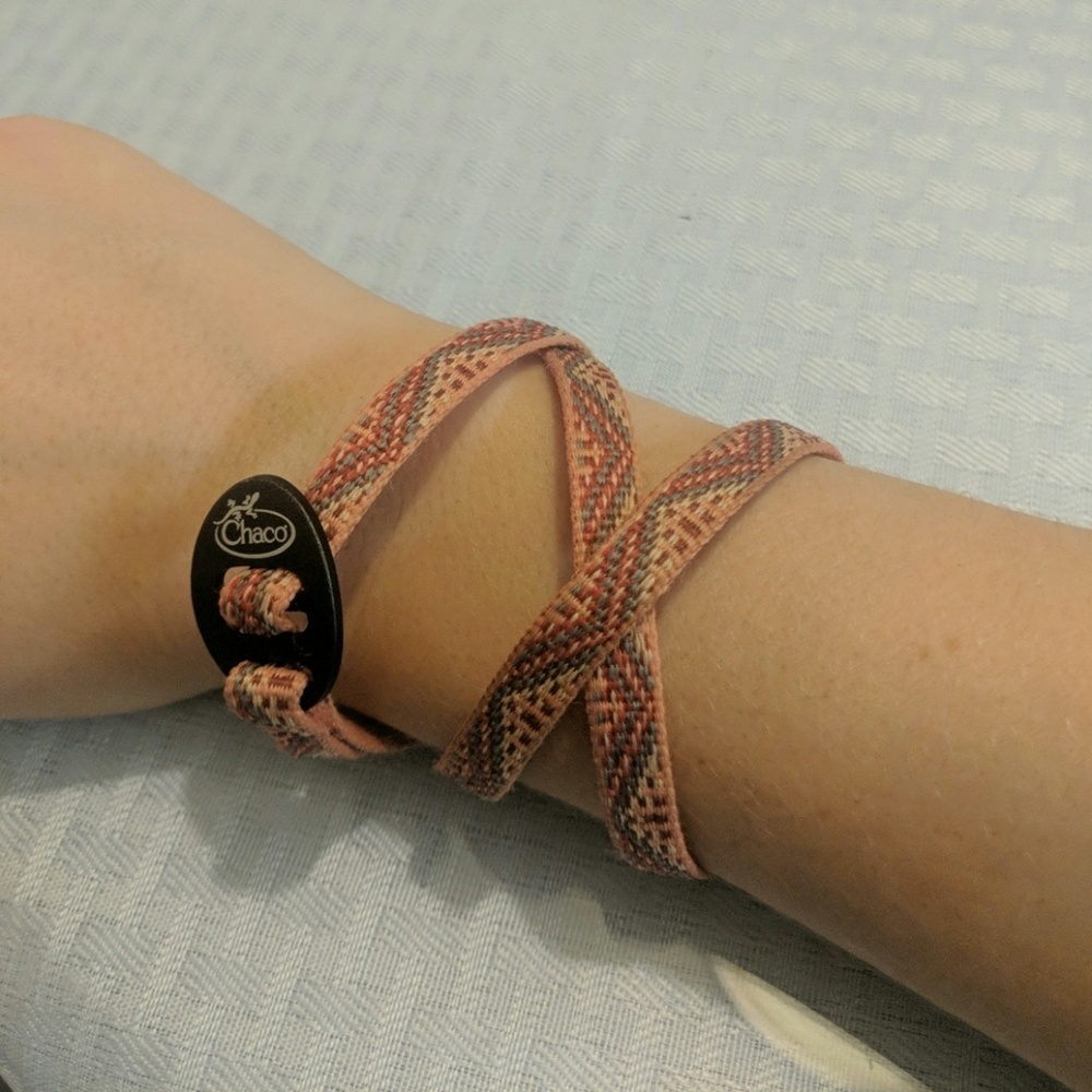 Bundle! Chaco wrist wrap and a pink bracelet